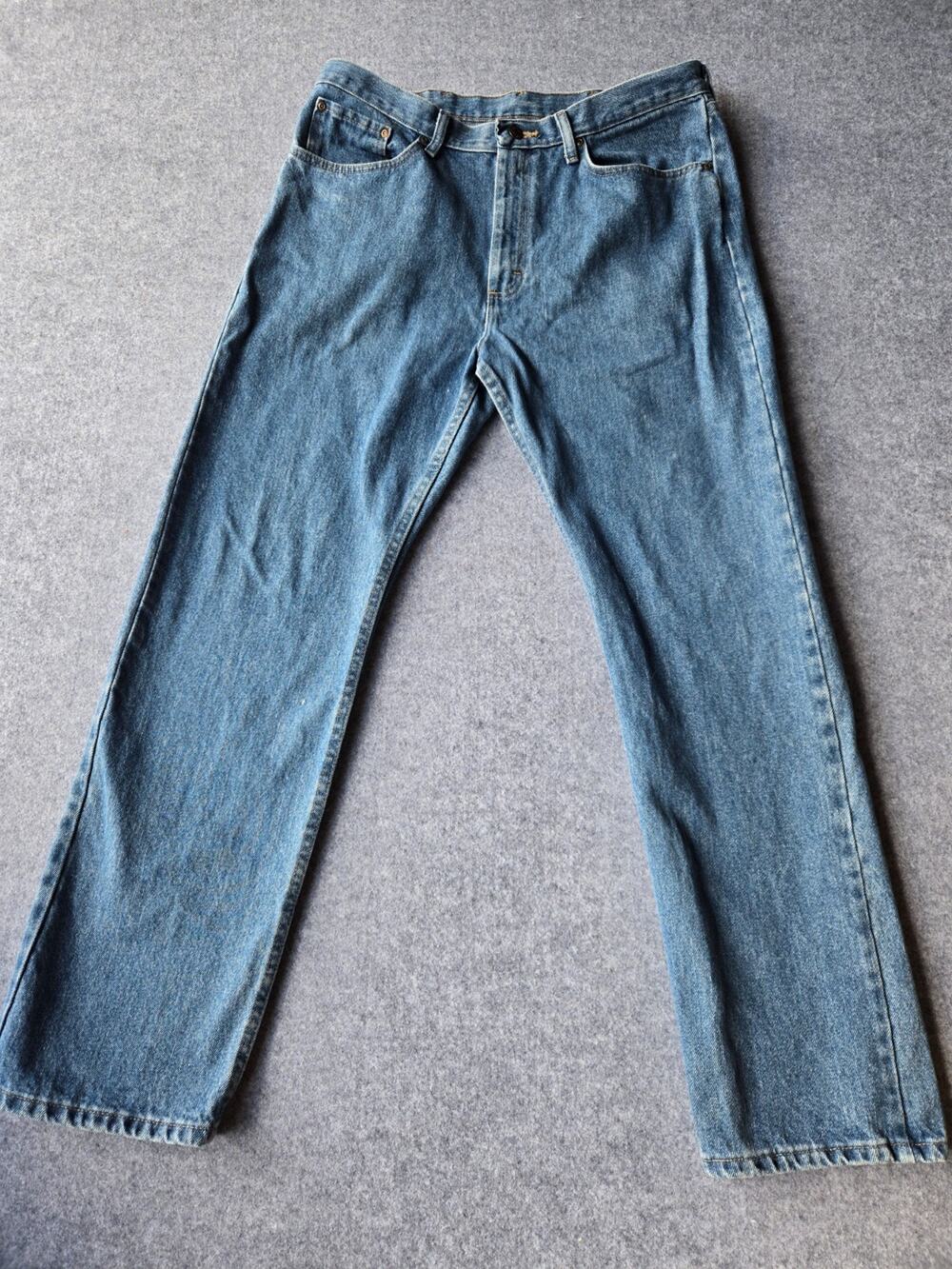 Wrangler Jeans Men's Classic Regular Fit Strait Leg Medium Wash Cotton 35x30